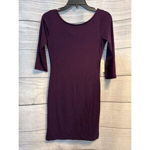 NWT Forever 21 Purple 3/4 Sleeve Dress Size M
